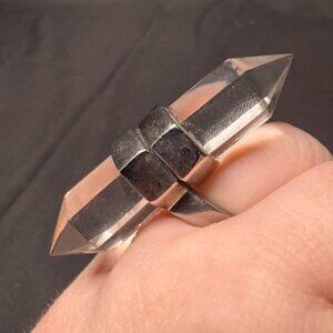 Evil Pawn Jewelry Above/Below Quartz Ring